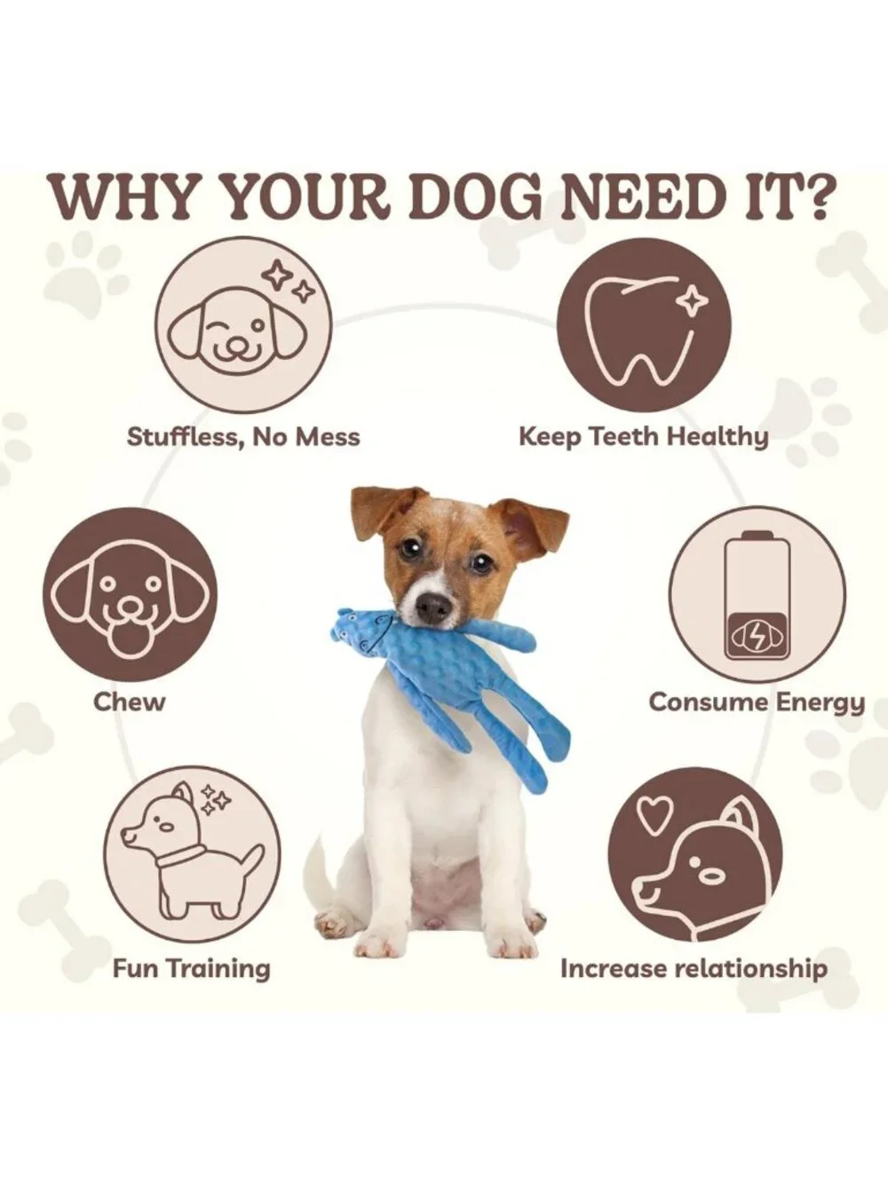 Interactive Crinkle Dog Toys 5 Pack - No Stuffing, Squeaky & Teething Fun!